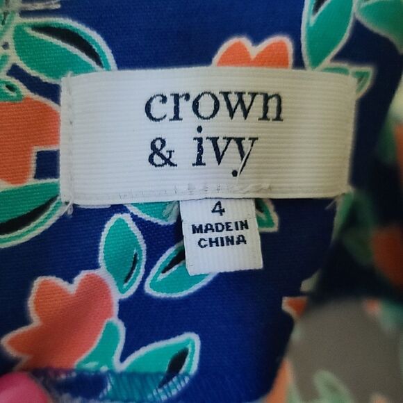 Crown & Ivy Classic Pineapple Dress 4 - Picture 8 of 8